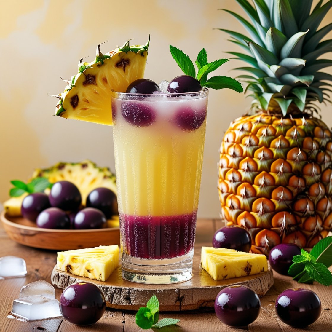 Jamun + Pineapple | જામુન + પાઈનેપલ (300 ML)