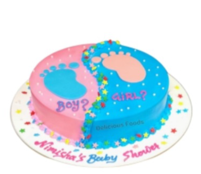 Baby Footprint Cake