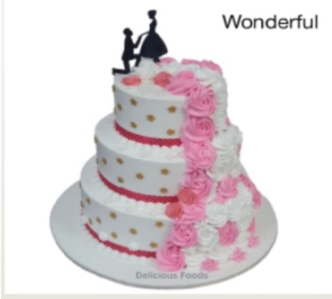 Wonderful Engagement Cake