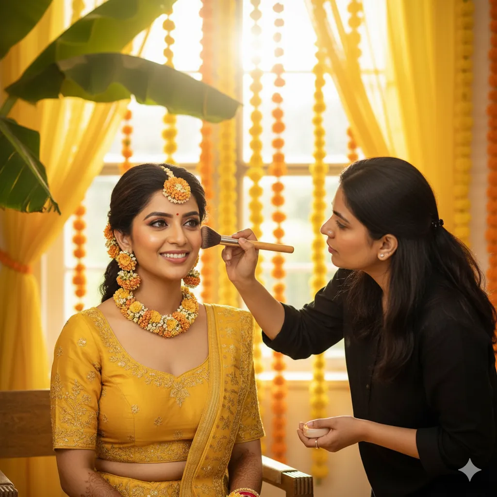 Haldi Bride Makeup