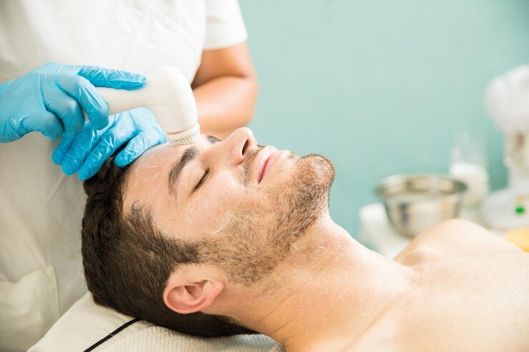 Tan clear facial