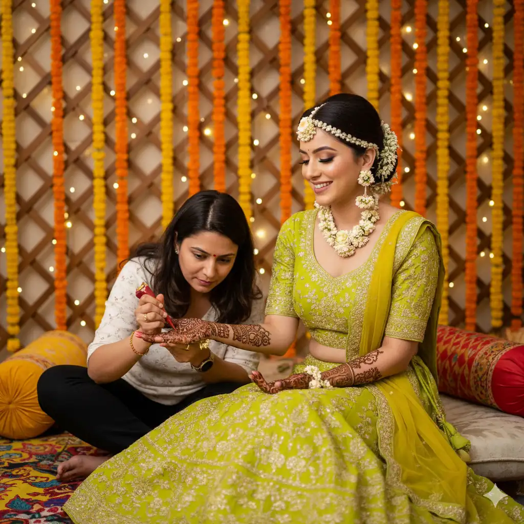 Bridal Mehndi Makeup